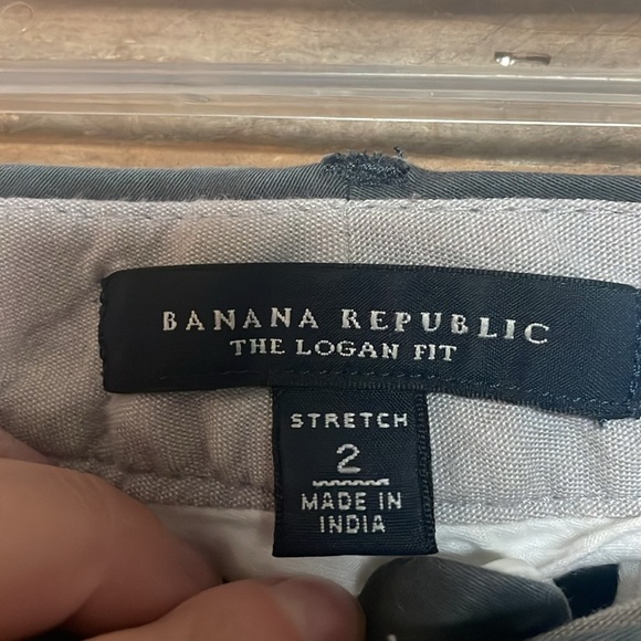 Banana Republic size 2 Gray The Logan Fit Chino Straight Legged Trousers - Picture 2 of 11